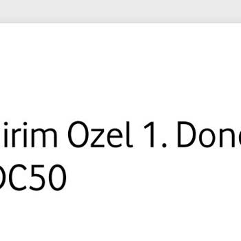 Vodafone 2. Dönem. Kampanya Kullandırmama