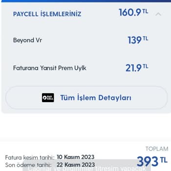 Paycell Trend VR Üyelik İptal