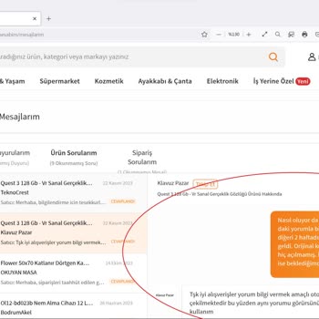 “Bilgi Amaçlı” Olarak Sahte Alıcı Yorumu Yazan Trendyol Satıcısı