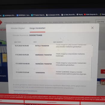 Aras Kargo Samandıra Şubesinden Şikayetçiyim
