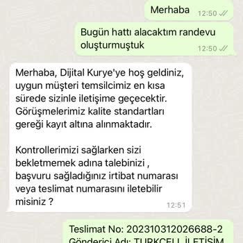 Dijital Kurye 1 Haftadır Hattımı Getirmiyor Her Gün Erteliyor