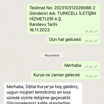 Dijital Kurye 1 Haftadır Hattımı Getirmiyor Her Gün Erteliyor