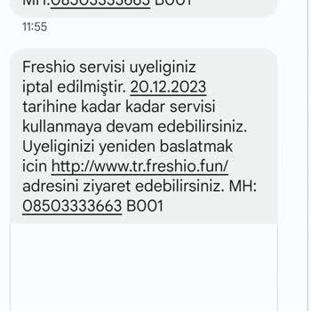 Freshio Fun Haksız Faturalandırmaya İtiraz!