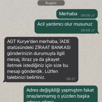 AGT Kurye Kart Teslimat Sorunu Ve İletişim Engeli