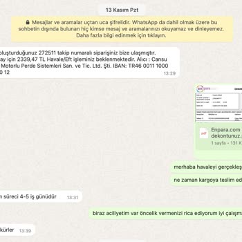 Perde.com Siparişim Teslim Edilmiyor. Para İadesini De Yapmıyor.