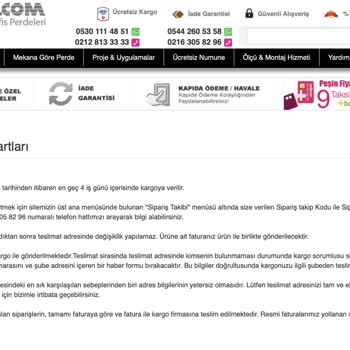 Perde.com Siparişim Teslim Edilmiyor. Para İadesini De Yapmıyor.