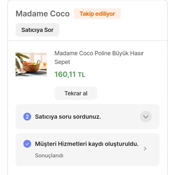 Madame Coco Ürünlerimi Kargolanmıyor Hepsiburada!