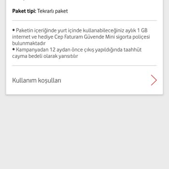 Vodafone Rızam Dışında Taahhütlü Ek Paket Tanımlanması Ve Şebeke Problemi