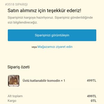 Evim Dekora Aldığım Ürün Elime Ulaşmadı!