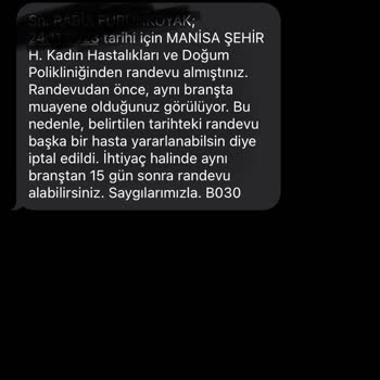 MHRS Randevumu İptal Etmesi