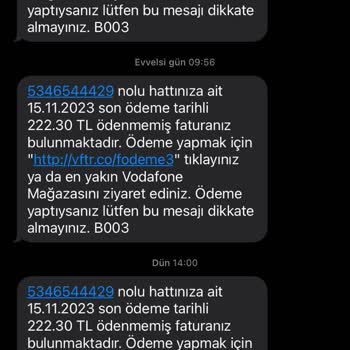 Eski Vodafone Hattımın Faturası Gelmeye Devam Ediyor