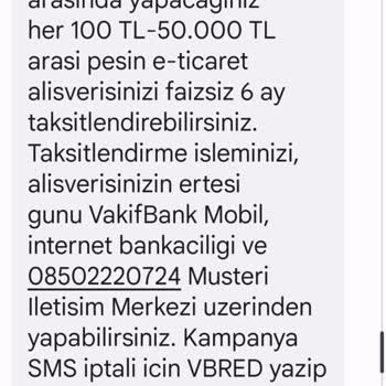 VakıfBank Kredi Kartı Taksit Sorunu