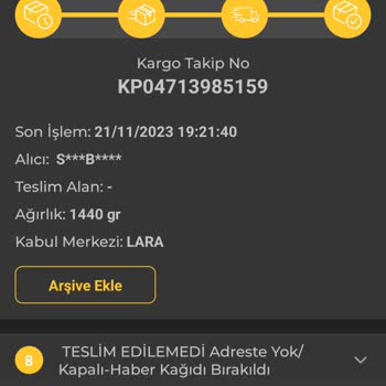 PTT Kargodan Bıktım!