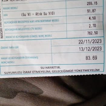 Manisa Büyükşehir Belediyesi Çok Yüksek Su Faturası