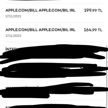 Apple. Bil Kredi Kartından İzinsiz Para Çekme