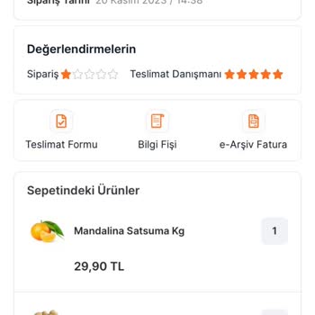 Migros Sanal Market İptal Edilen Ürün