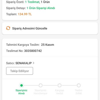 Trendyol Sipariş Hakkında Bir Gelişme Yok
