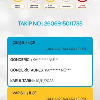 PTT Kargo Ehliyetin Teslim Edilememesi