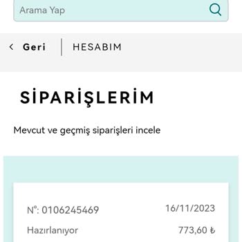 Watsons Kargoya Verilmeyen Sipariş