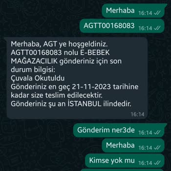 AGT Kurye (aynigunteslim.com) Ürün Teslimatında Yaşanan Sorunlar Ve İletişim Zorlukları
