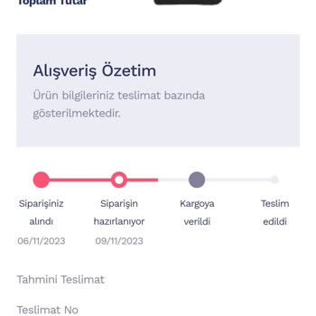 Penti Siparişi Hala Kargoya Verilmedi