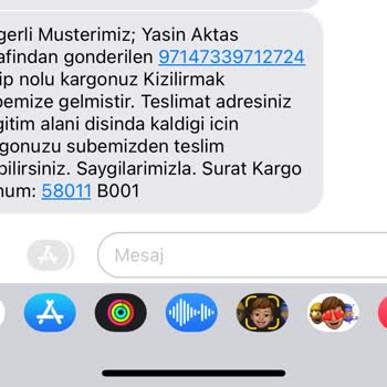 Sürat Kargo Dağıtım Alanı Dışıymış