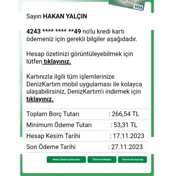 Denizbank Bana İlave Borç Çıkarmışlar
