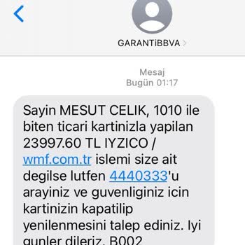 WMF Rızam Dışında Yapılan Harcama