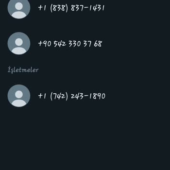WhatsApp Yabancı Numara