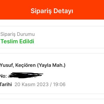 Köfteci Yusuf Siparişi 2 Saat Sonra Getirmesi