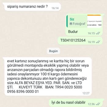 Online-yedekparca.com Bu Firmadan Hiç Memnun Kalmadım