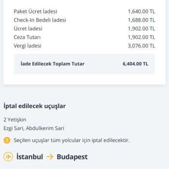 Pegasus Söz Verdiği İade Tutarını Yatırmıyor