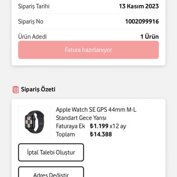 Vodafone Faturaya Ek Cihaz Hâlâ Gönderilmedi