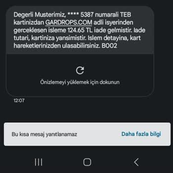 Gardrops Para İadesi Yapmıyor