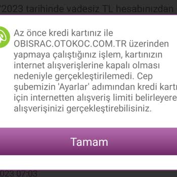Otokoç Bilgim Dışında Sanal Kartımı Edinip Para Çekmeye Çalıştı