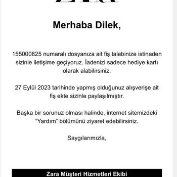 Zara Mağaza İade Sürecinde Yaşanan İletişim Sorunu