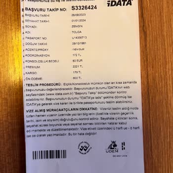 iData Vize Değerlendirme Süreci