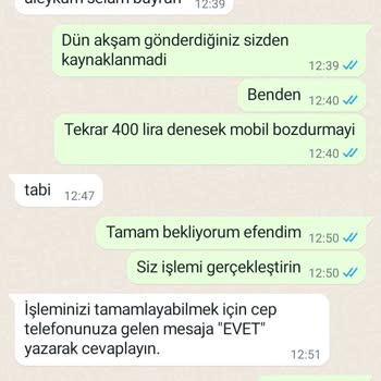 Ceptefast mobil Ödeme Bozdurma
