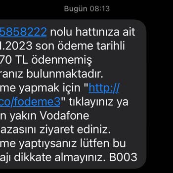 Vodafone Haksız Fatura Kesimi