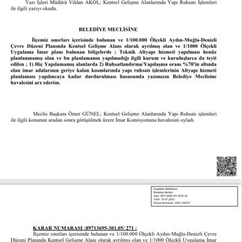 Aydın Büyükşehir Belediyesi Kuşadası Belediyesi Yapı Ruhsatı İşlemleri Ve Vatandaşların Mağduriyeti