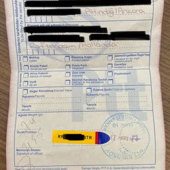 PTT Kargo PTT Taahhütlü Kargo - Maddi Manevi Zarara Uğrattı!