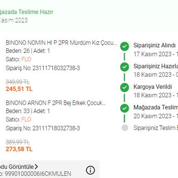 FLO Ayakkabı FLO Teslim Edilmeyen Siparişim Hk.