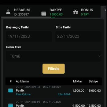 İstekbet Çekim İptali