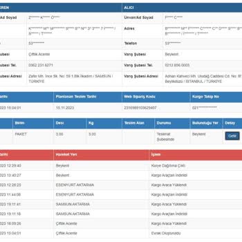Sürat Kargo Beykent Şubesi Kargomu 8 Gündür Getirmiyor.