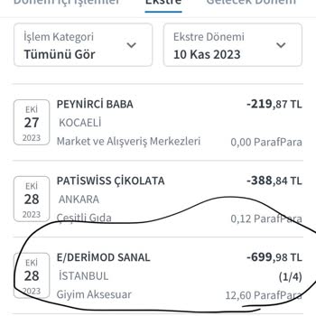 Derimod Eksik İade Yaptı