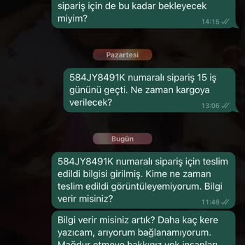 Oykuwear Siparişim Teslim Edilmedi Fakat Teslim Edildi Bilgisi Girmiş