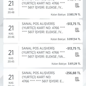 Elekse Ödeme Kuruluşu Hesabımdan Para Çekilmiş