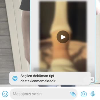 BİP Seçilen Doküman Tipi Desteklenmemekte