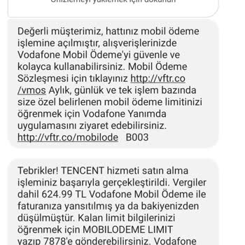 Vodafone Haberim Olmadan Ödeme Yapmış