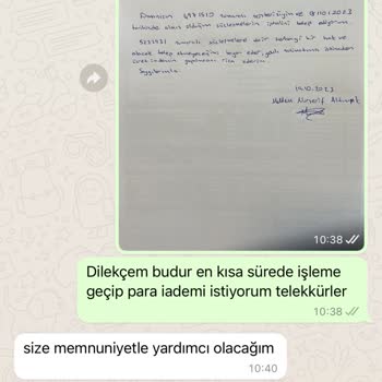 DemirDöküm Para İadesi Yapılmadı